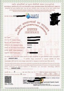 Certificate of ccc