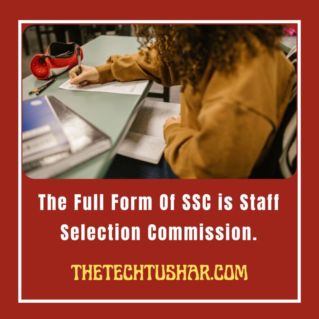 Full Form Of SSC|Full Form Of SSC|Tushar|Thetechtushar